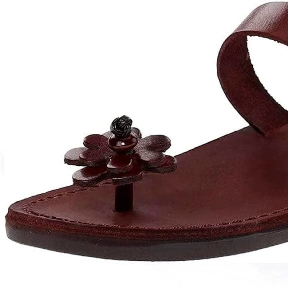 Jerusalem Sandals Esther EU 38 US 7.5 **** New In Box **** Beautiful Flower